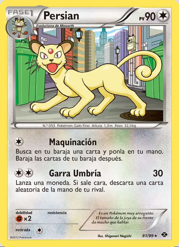 Image of the card Persian