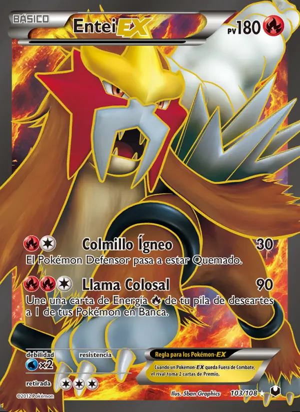 Image of the card Entei-EX