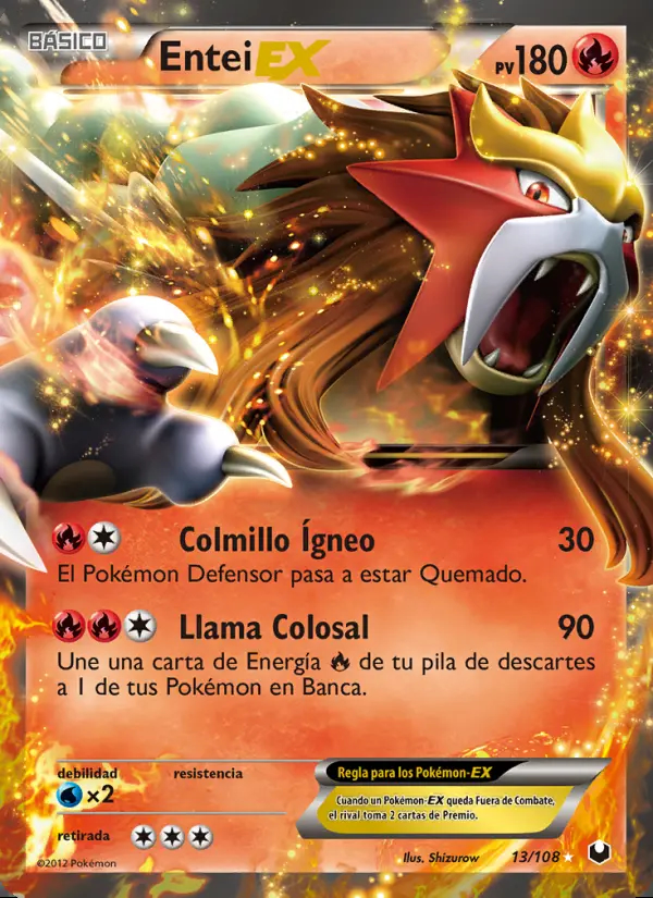 Image of the card Entei-EX