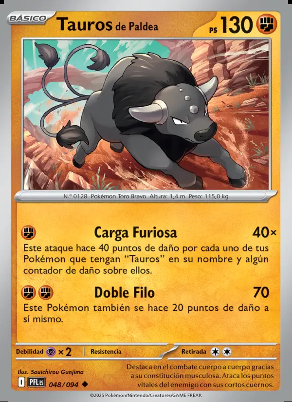 Image of the card Tauros de Paldea