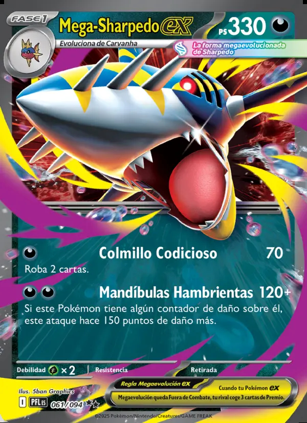 Image of the card Mega-Sharpedo ex