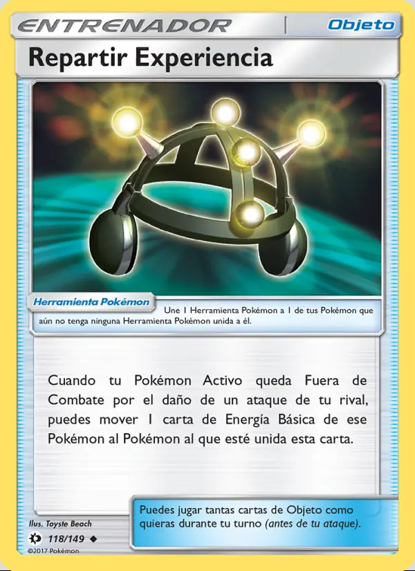 Image of the card Repartir Experiencia