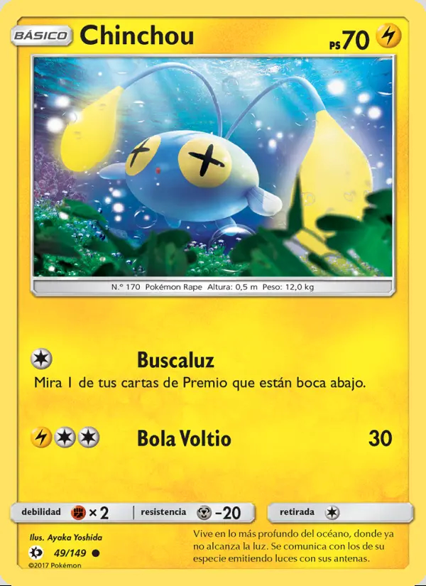 Image of the card Chinchou