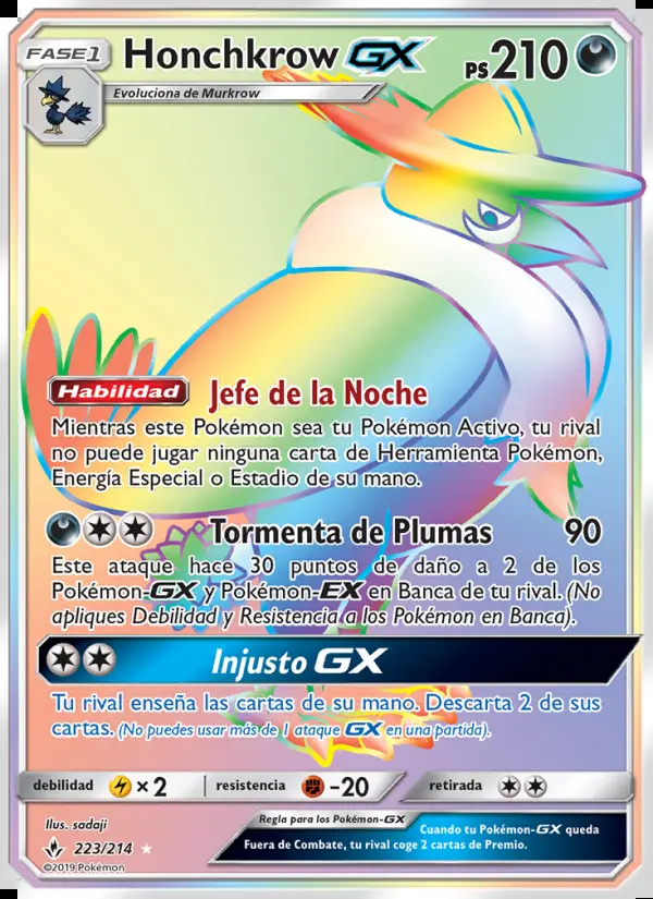 Image of the card Honchkrow GX