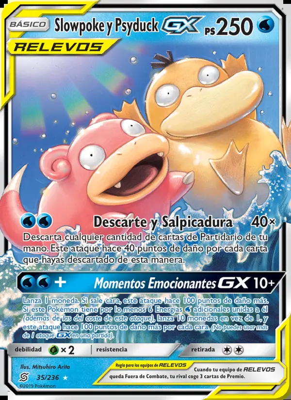 Image of the card Slowpoke y Psyduck GX