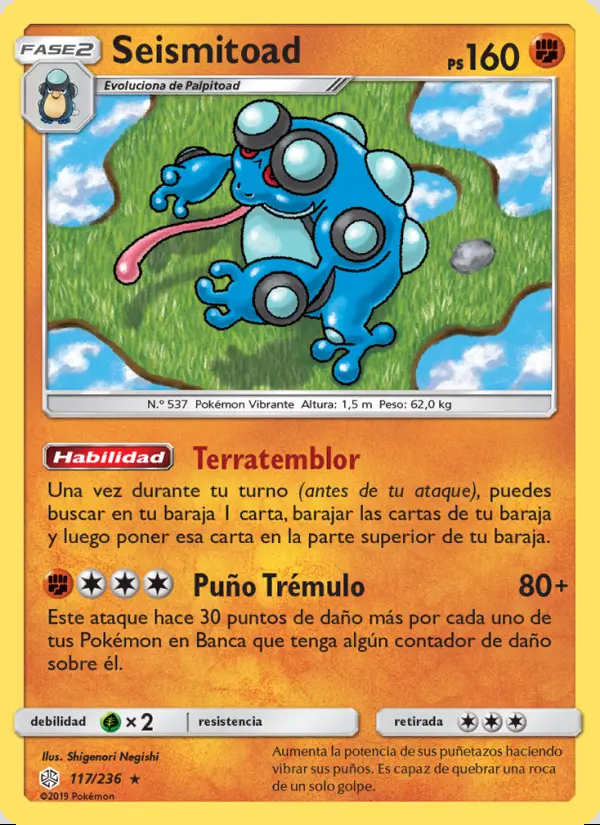 Image of the card Seismitoad