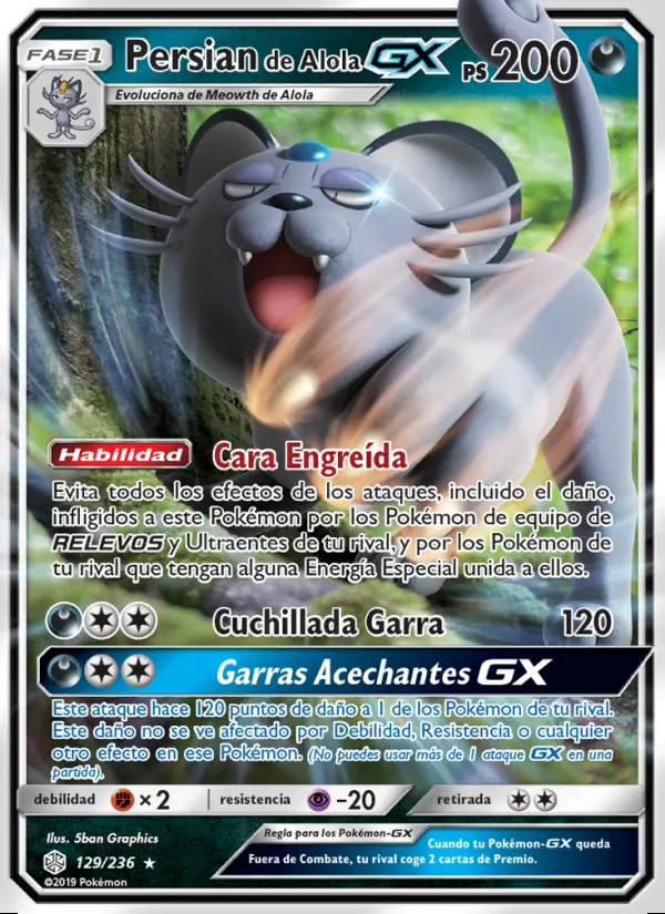 Image of the card Persian de Alola GX