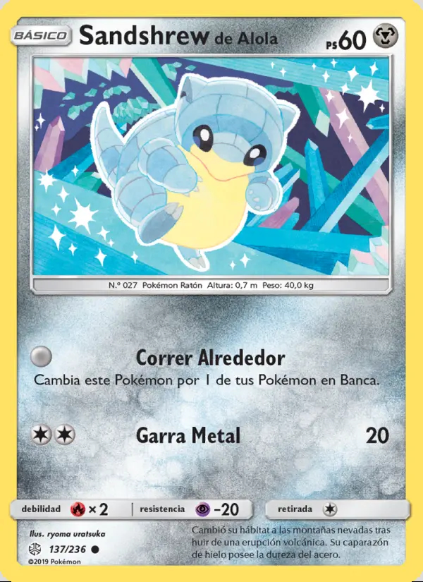 Image of the card Sandshrew de Alola