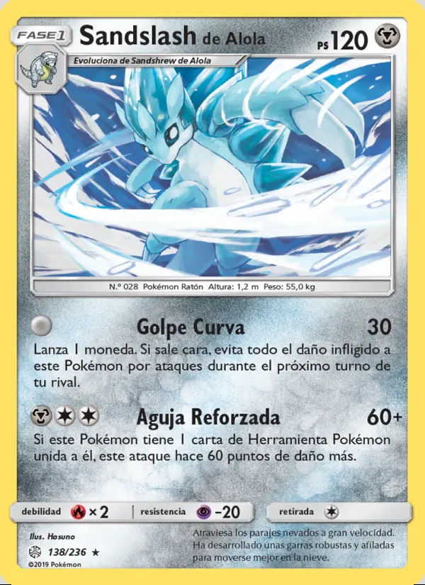 Image of the card Sandslash de Alola