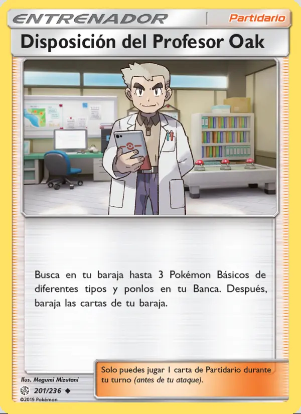 Image of the card Disposición del Profesor Oak