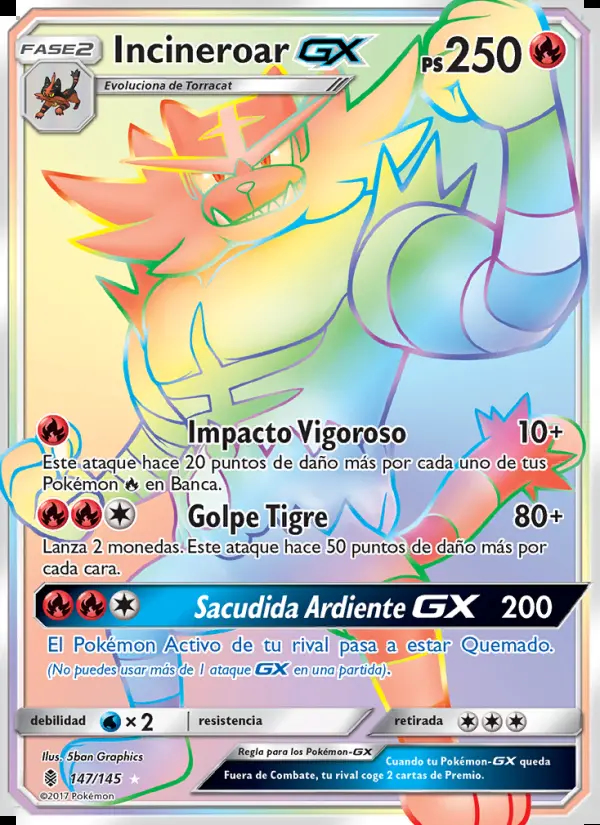 Image of the card Incineroar GX