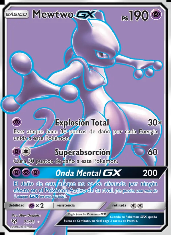 Image of the card Mewtwo GX
