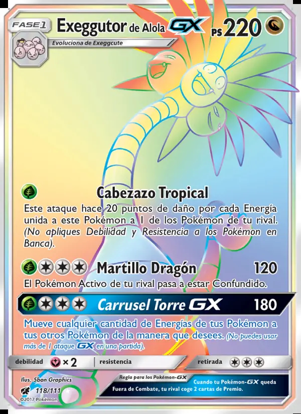 Image of the card Exeggutor de Alola GX