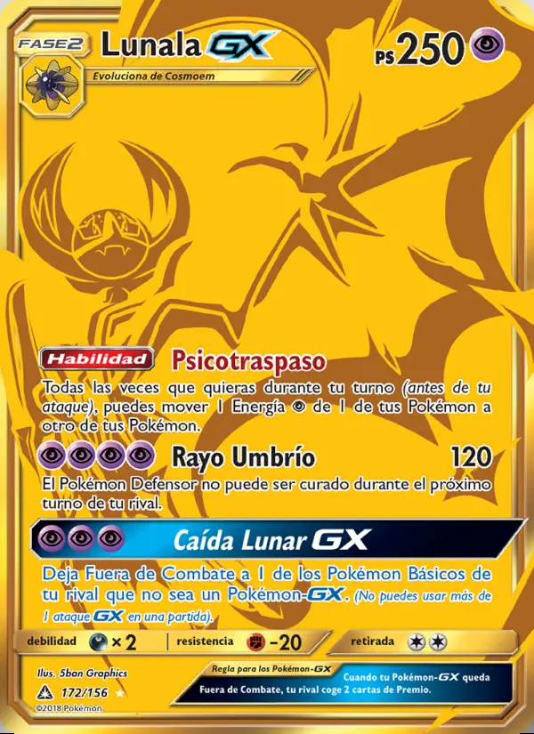 Image of the card Lunala GX