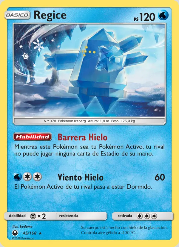 Image of the card Regice