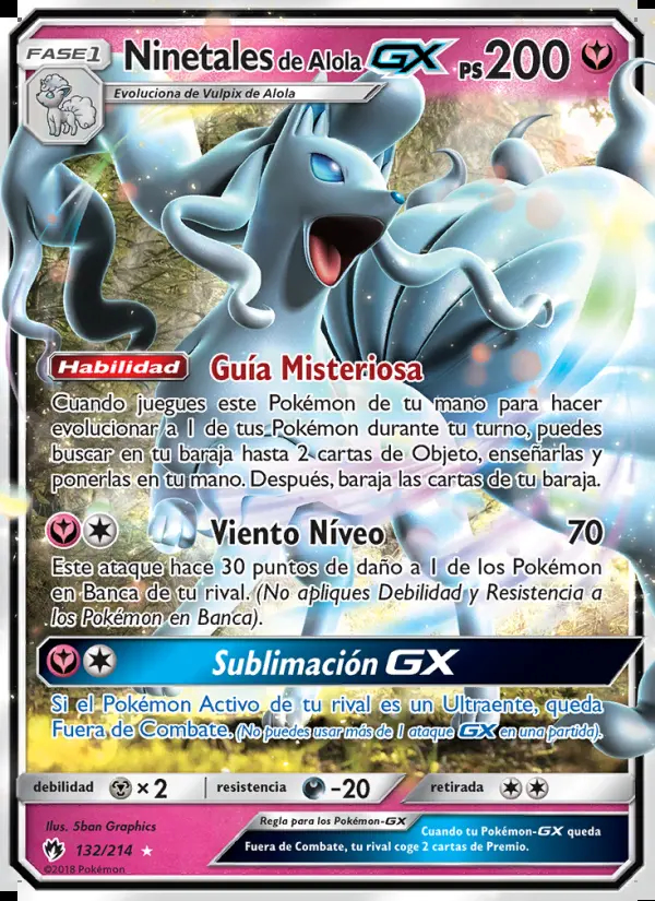 Image of the card Ninetales de Alola GX