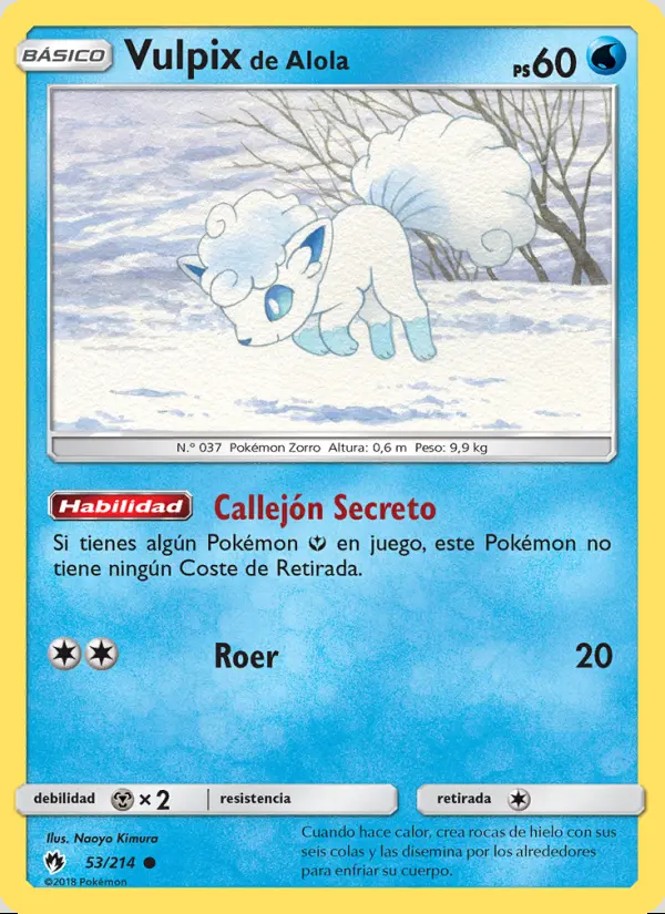Image of the card Vulpix de Alola