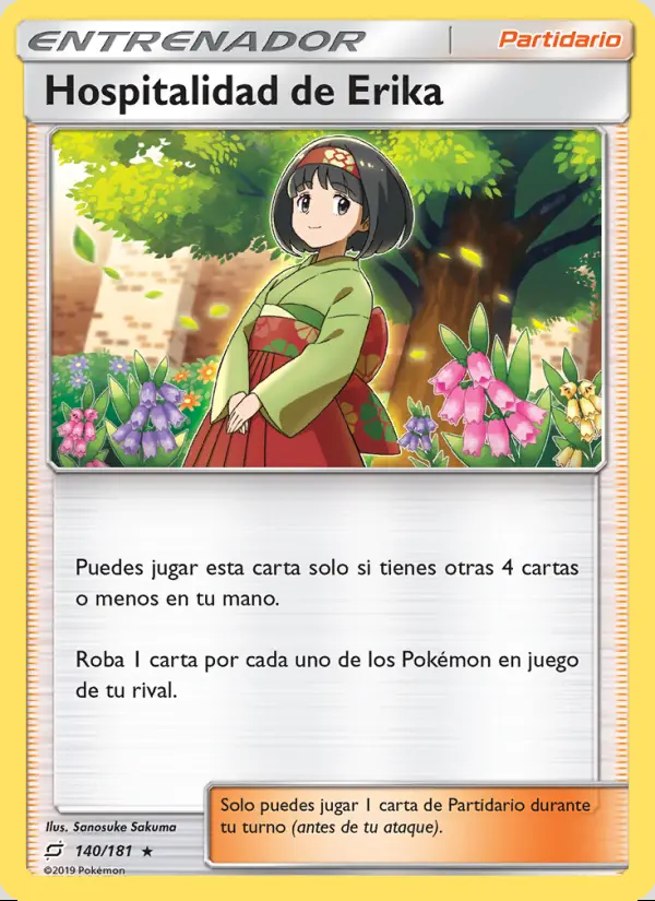 Image of the card Hospitalidad de Erika