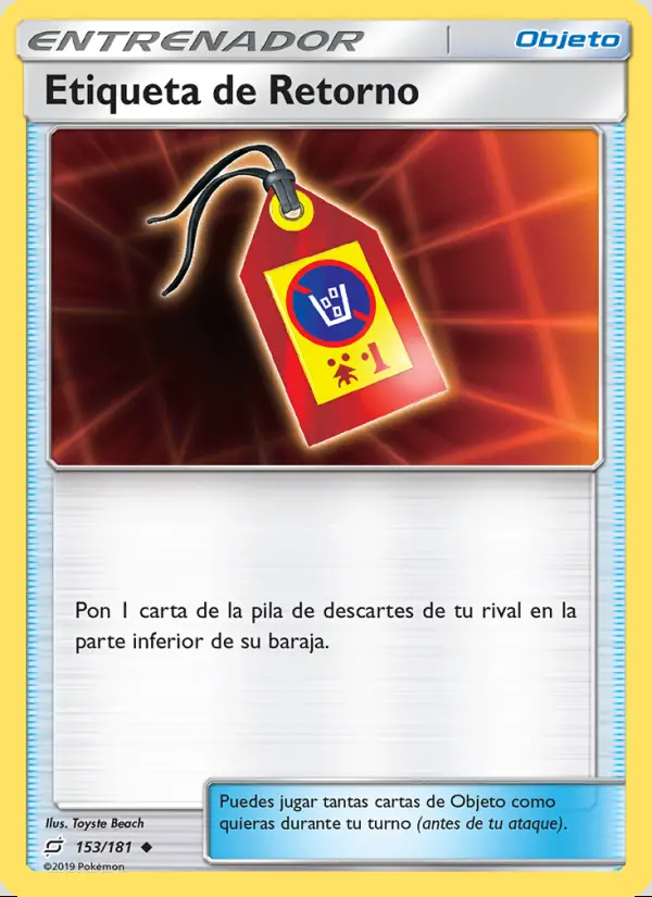Image of the card Etiqueta de Retorno