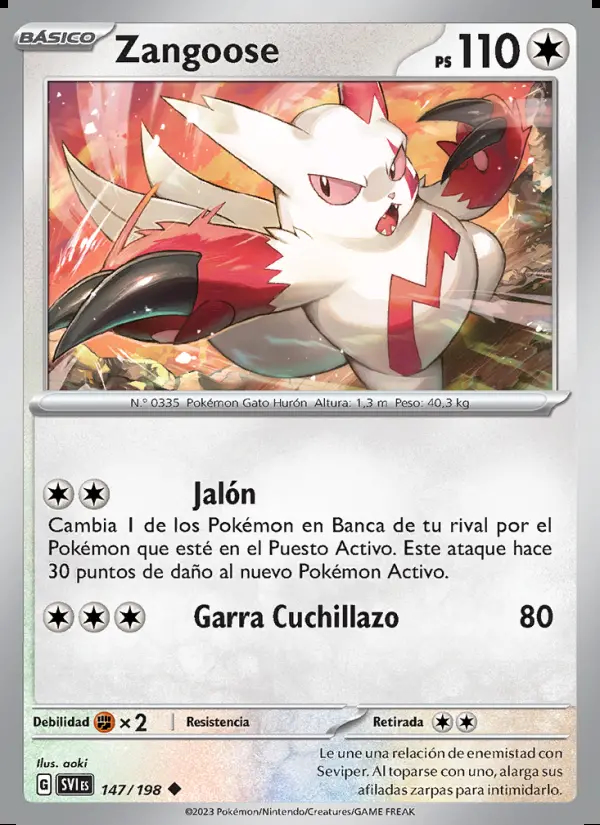 Image of the card Zangoose