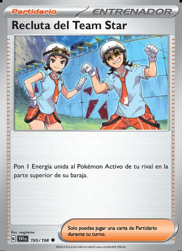Image of the card Recluta del Team Star