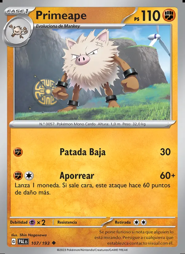 Image of the card Primeape