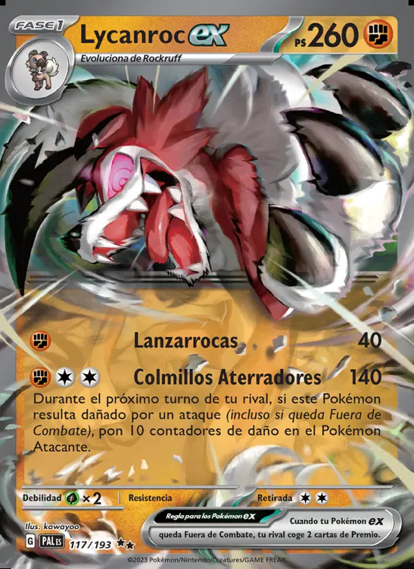 Image of the card Lycanroc ex