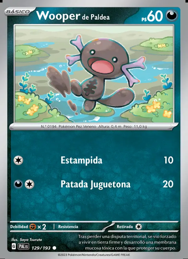 Image of the card Wooper de Paldea