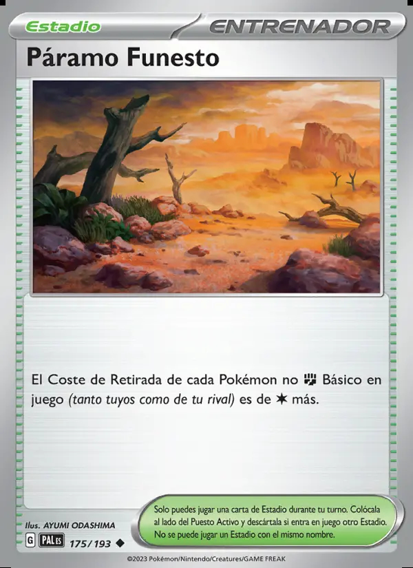 Image of the card Páramo Funesto