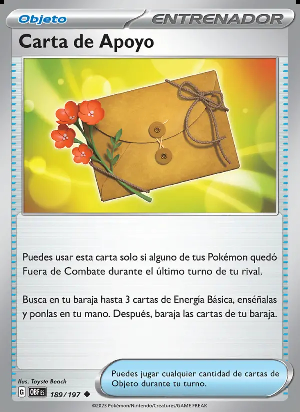 Image of the card Carta de Apoyo