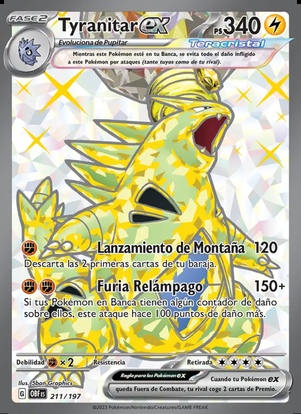 Image of the card Tyranitar ex