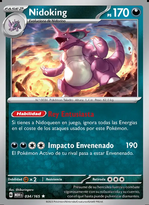 Image of the card Nidoking