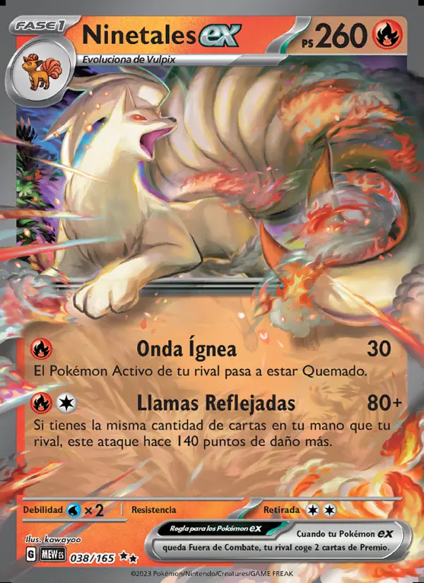 Image of the card Ninetales ex