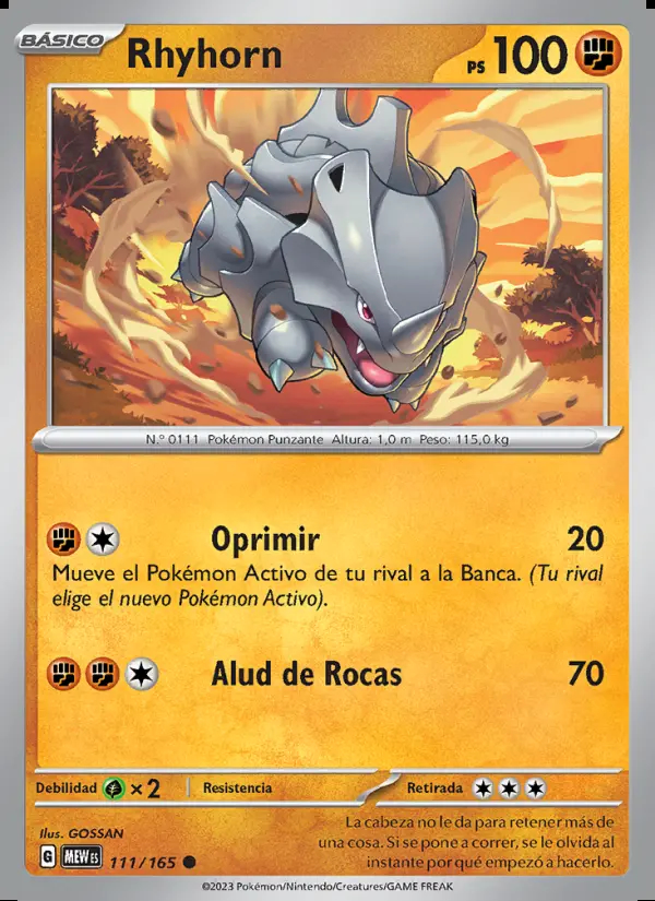 Image of the card Rhyhorn
