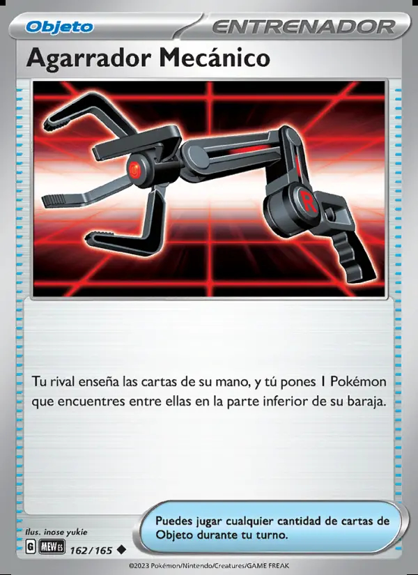 Image of the card Agarrador Mecánico