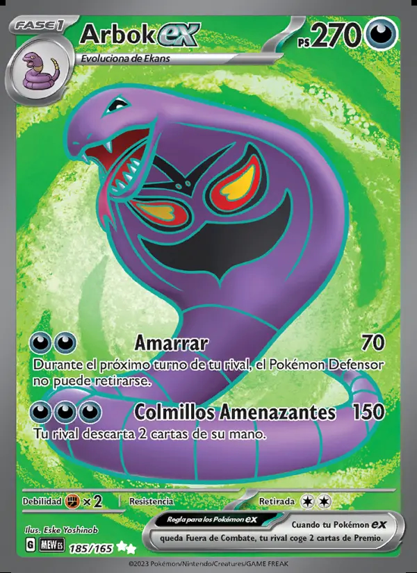 Image of the card Arbok ex