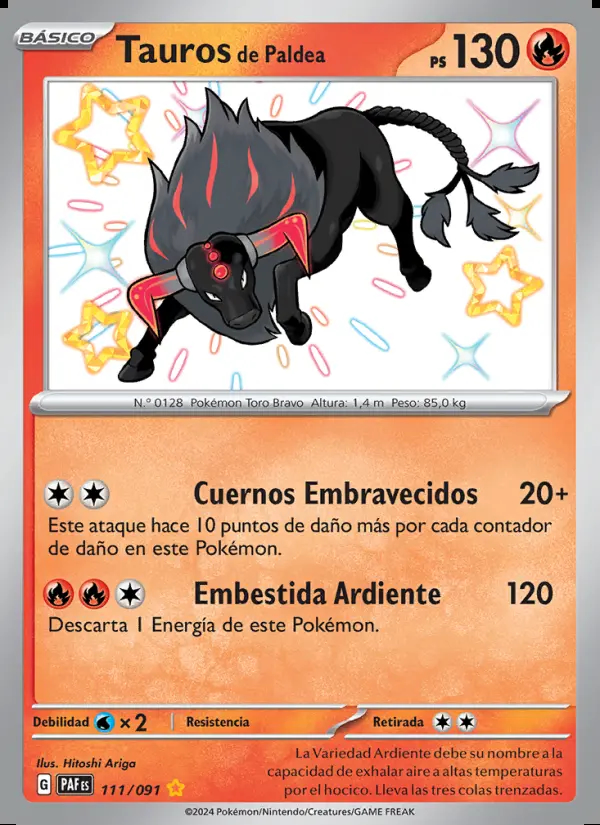 Image of the card Tauros de Paldea