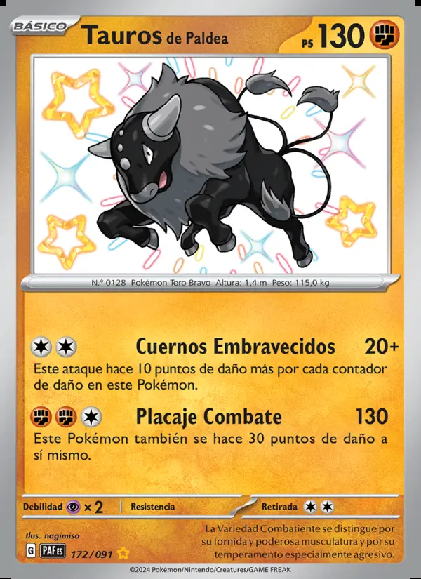 Image of the card Tauros de Paldea