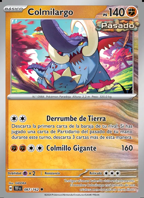Image of the card Colmilargo