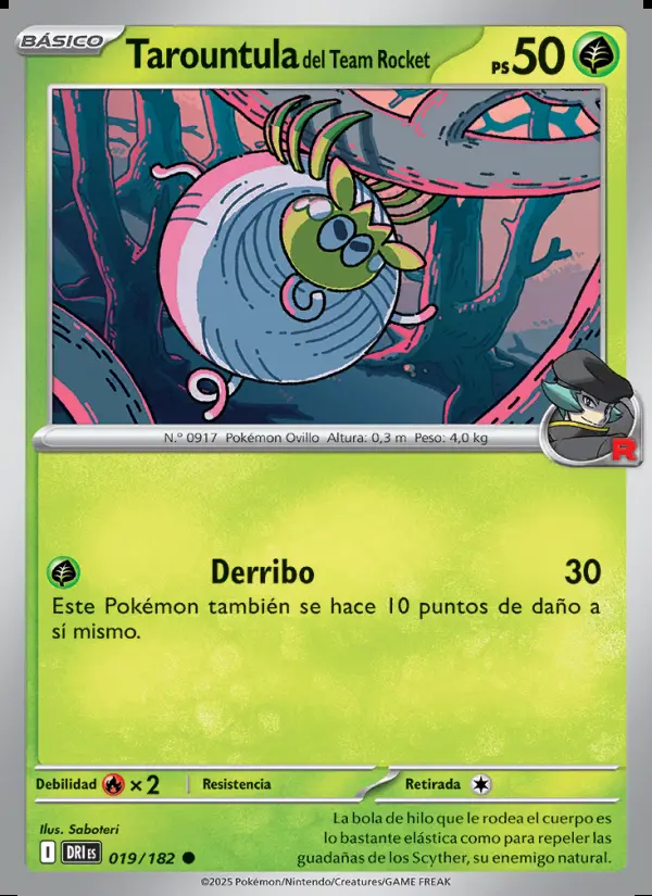 Image of the card Tarountula del Team Rocket
