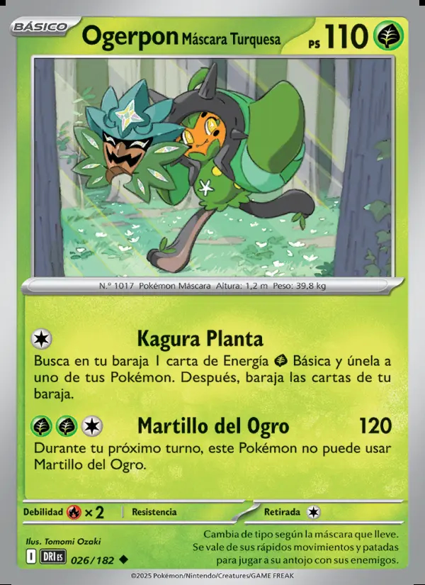 Image of the card Ogerpon Máscara Turquesa
