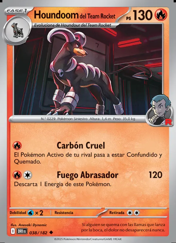 Image of the card Houndoom del Team Rocket