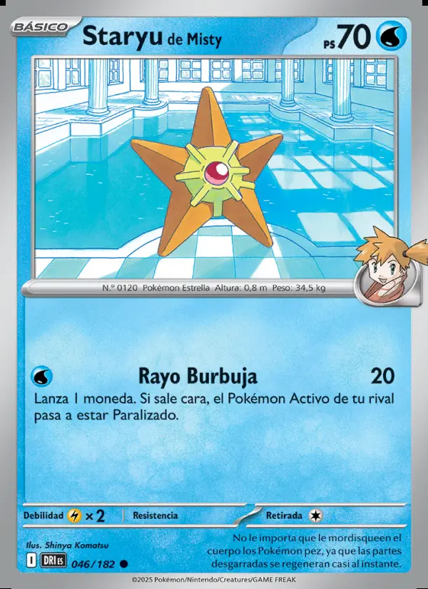 Image of the card Staryu de Misty