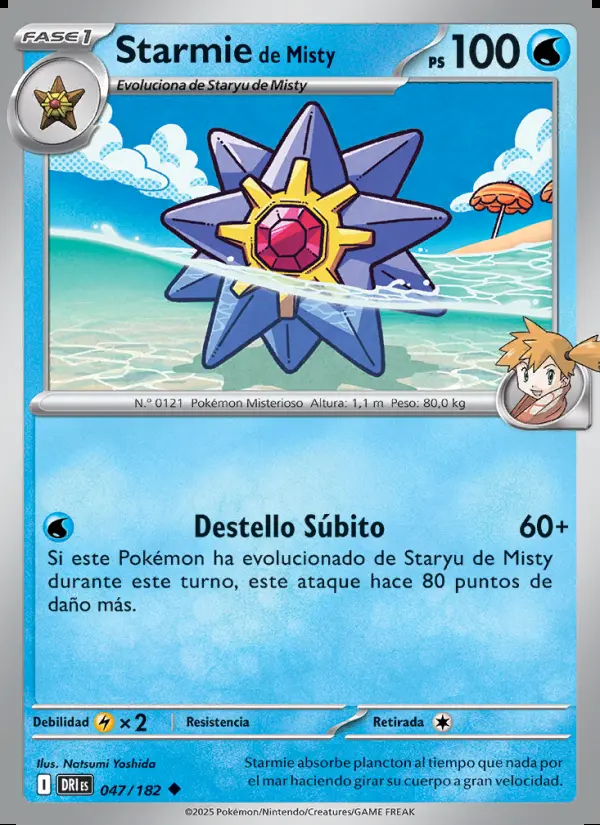 Image of the card Starmie de Misty
