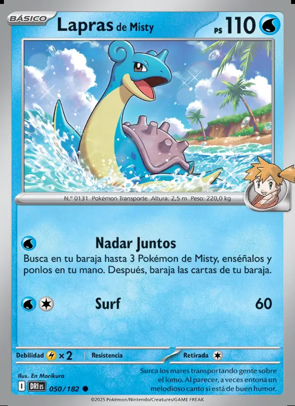 Image of the card Lapras de Misty