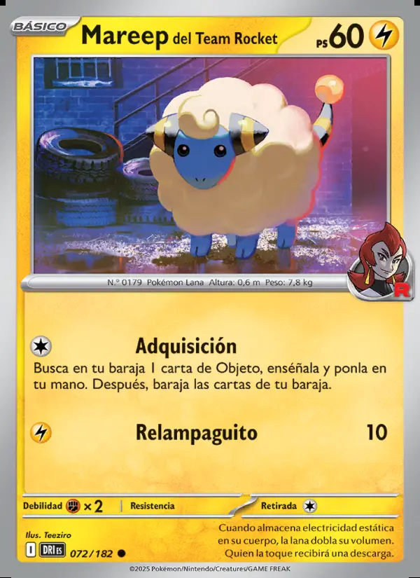 Image of the card Mareep del Team Rocket