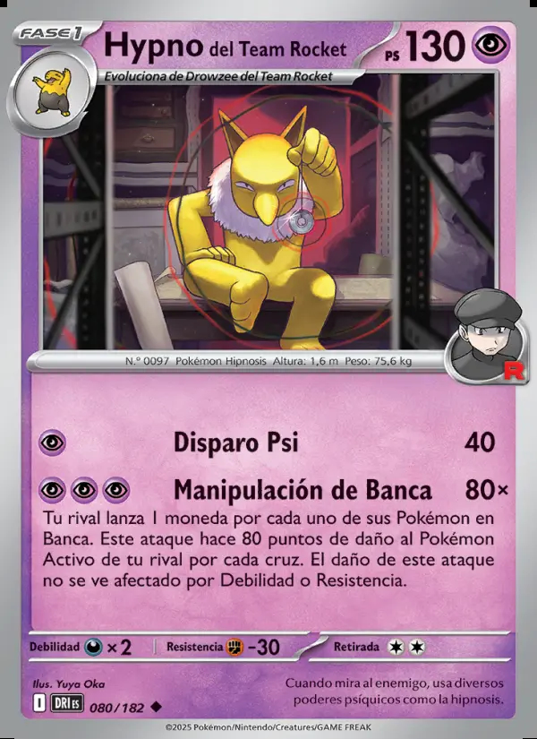 Image of the card Hypno del Team Rocket