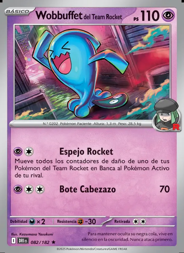 Image of the card Wobbuffet del Team Rocket