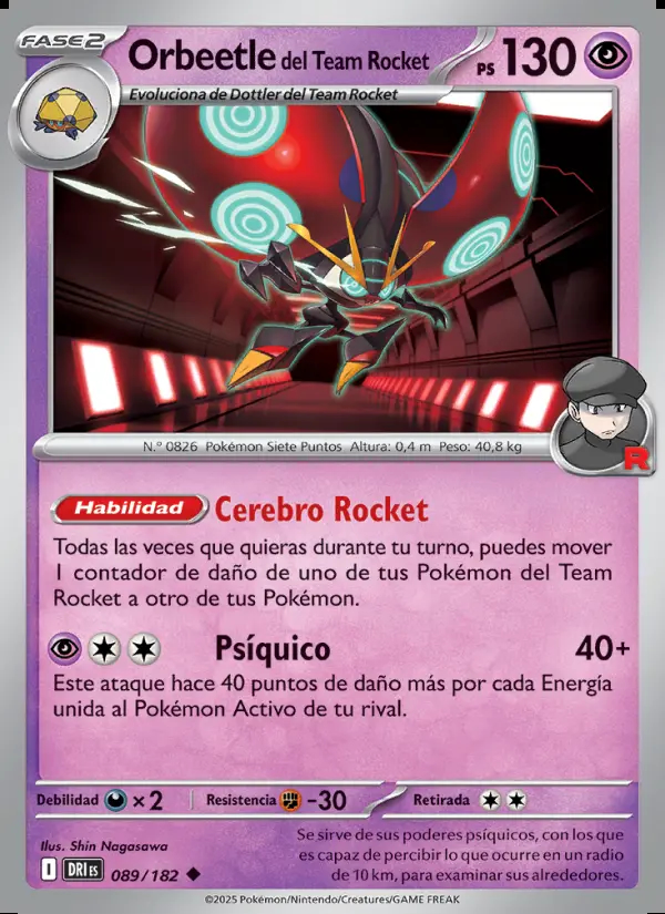 Image of the card Orbeetle del Team Rocket