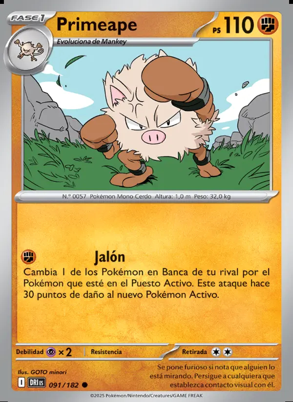 Image of the card Primeape